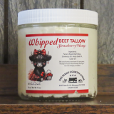 Whipped Strawberry Hemp 16 OZ Natural Skincare Tallow | Cooking Tallow | Tallow Balm