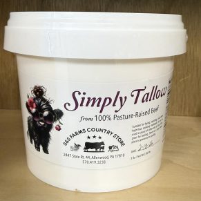 Grass-Fed Beef Tallow 3 lb Bucket Cosmetic Grade for Natural Skincare