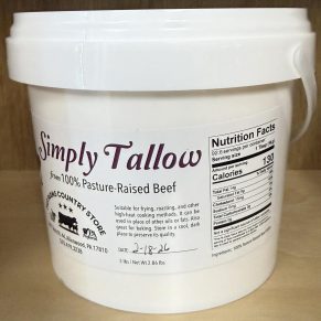 Grass-Fed Beef Tallow 3 lb Bucket Cosmetic Grade for Natural Skincare