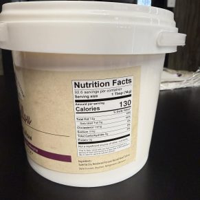 grass-fed beef tallow 3 lb container packaging