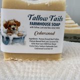 Tallow Tails Farmhouse Soap – Cedarwood (4 oz)