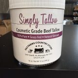 grass-fed beef tallow for skincare 16 oz cosmetic grade moisturizer